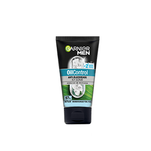 Garnier Men Oil Control Anti-Blackheads Brightening Icy Scrub -100ml