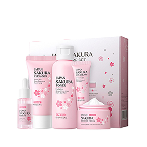 Laikou Japan Sakura Skincare Set – 5 Pcs