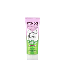 Pond's Bright Miracle Ultimate Pore Clear Clay-BHA Facial Scrub -100g