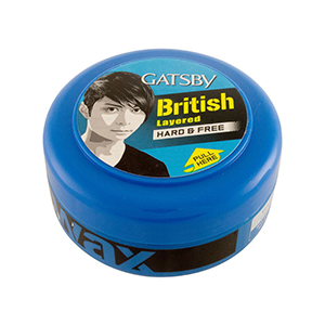 GATSBY Hard And Free British Layered Hair Styling Wax - 25gm