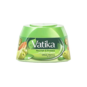 Vatika Nourish & Protect Styling Hair Cream With Almond, Olive, Henna (UAE) - 140ml