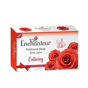 Enchanteur Enticing Perfumed Soap With Rose and Magnolia Extracts 125g