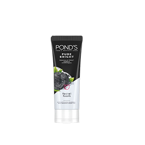 Pond’s Pure Bright Facial Foam With Activated Charcoal and Japanese Green Tea - 100ml