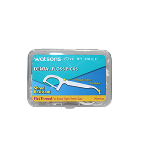 Watsons Dental Floss Picks White -50pcs