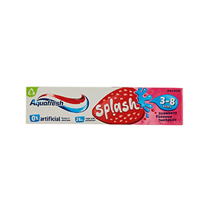 Aquafresh Splash Strawberry Flavour Toothpaste for Kids 3-8 years - 50ml